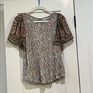 Floral Patterned Women's Top